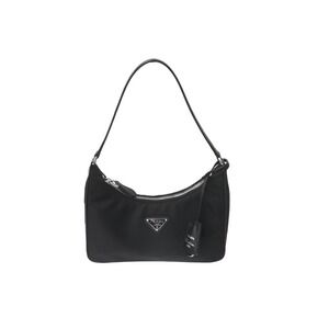 Prada Re Edition Re Hobo Handbag Leather Black